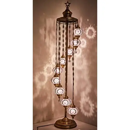 LaModaHome - 9 Big Globes English Moroccan Mosaic Floor Lamp Light, bohemian Boho Tiffany Mosaic Floor Lamp with North American
LaModaHome - 9 Big Globes English Moroccan Mosaic Floor Lamp Light, bohemian Boho Tiffany Mosaic Floor Lamp with North American