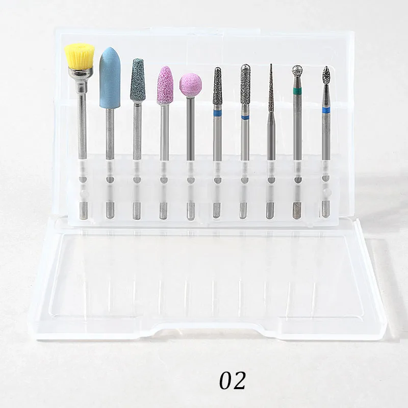 10PCS Nail Enhancement Tungsten Steel Alloy Polishing Head Set Machine Accessory Bits Set Pedicure Art Tools Nail File
10PCS Nail Enhancement Tungsten Steel Alloy Polishing Head Set Machine Accessory Bits Set Pedicure Art Tools Nail File
