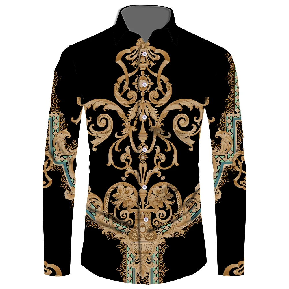 Fashion Print Casual Male Long Sleeve Button Shirt Factory Price Soft Comfortable For Slim Fit Men Tops Big Size 6XL
Fashion Print Casual Male Long Sleeve Button Shirt Factory Price Soft Comfortable For Slim Fit Men Tops Big Size 6XL