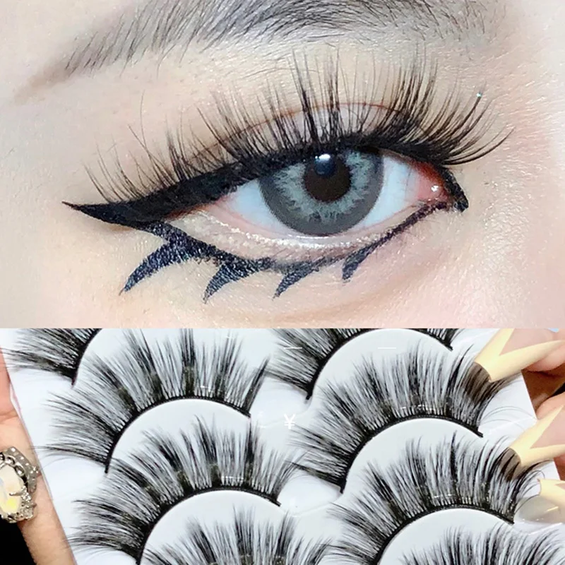 New 5 Pairs Cos False Eyelashes Stage Performance Eyelashes Dramatic Natural Thick Eyelash Extension Beauty Tools
New 5 Pairs Cos False Eyelashes Stage Performance Eyelashes Dramatic Natural Thick Eyelash Extension Beauty Tools