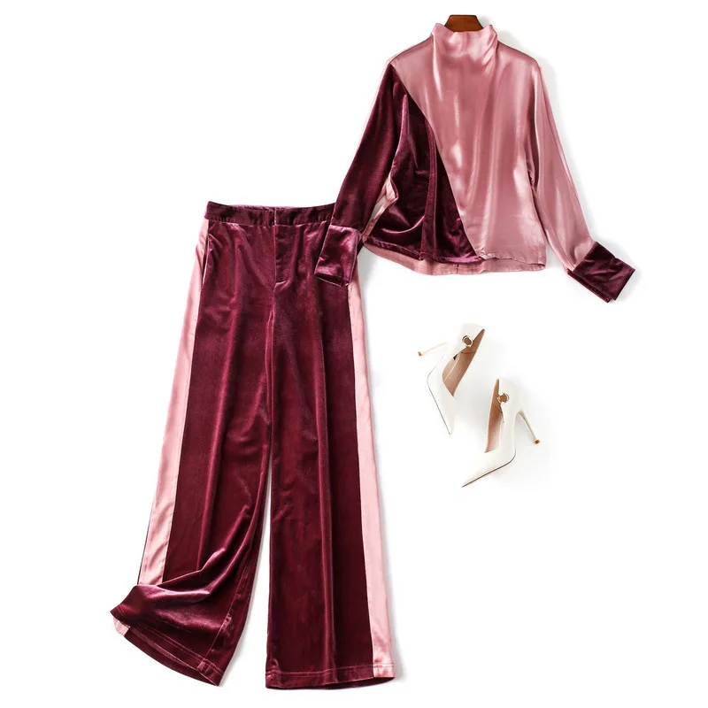 two piece set for female pant sets long sleeve stand collar Geometric women clothing 2023 new arrivals
two piece set for female pant sets long sleeve stand collar Geometric women clothing 2023 new arrivals