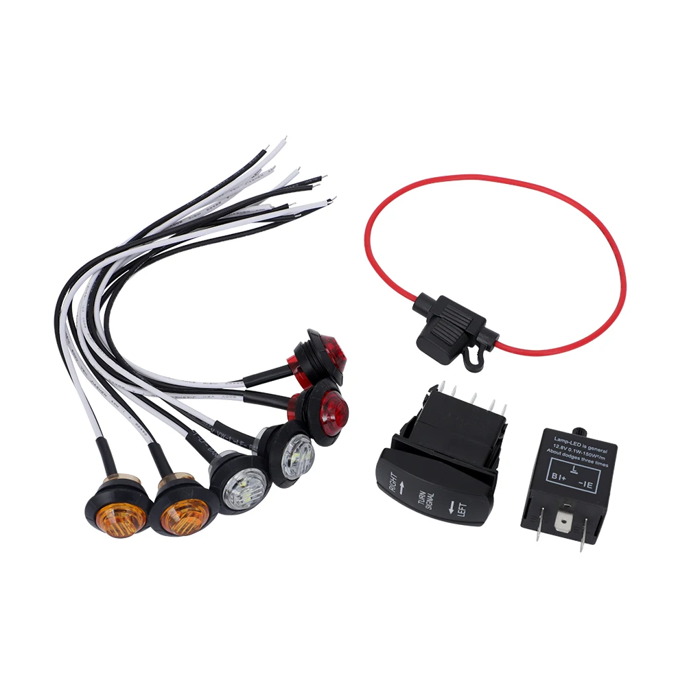12V General For SXS ATV UTV Street Legal SXS 3/4" LED Turn Signal Street legal Kit w/Rocker Switch for Polaris RZR XP Ranger
12V General For SXS ATV UTV Street Legal SXS 3/4" LED Turn Signal Street legal Kit w/Rocker Switch for Polaris RZR XP Ranger