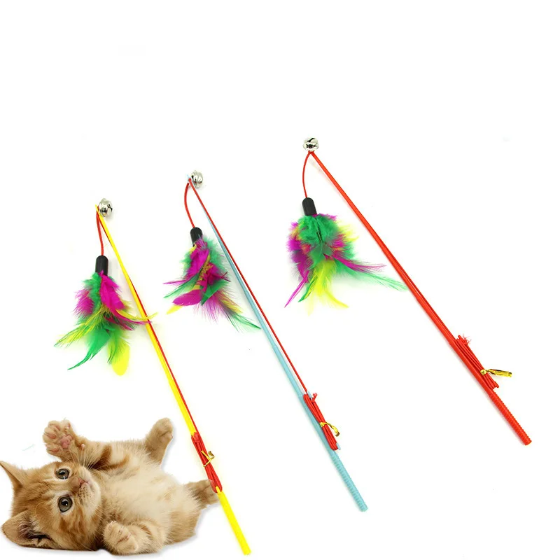 1PC Funny Kitten Cat Teaser Interactive Toy Rod with Bell and Feather Toys For Pet Cats Stick Wire Chaser Wand Toy Random Color
1PC Funny Kitten Cat Teaser Interactive Toy Rod with Bell and Feather Toys For Pet Cats Stick Wire Chaser Wand Toy Random Color