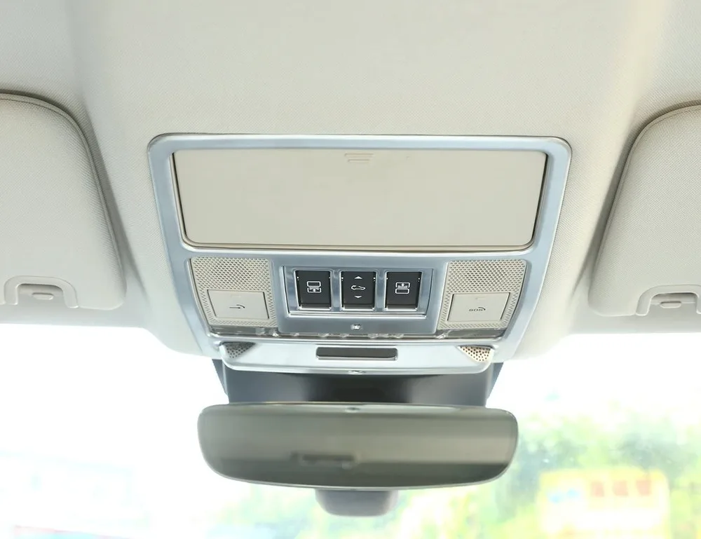 ABS Chrome Sunroof светильник Панель управления переключателем Обложка рамка Отделка 1 шт. для Land Rover Discovery 5 2017
ABS Chrome Sunroof светильник Панель управления переключателем Обложка рамка Отделка 1 шт. для Land Rover Discovery 5 2017