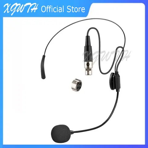Çift kulak kafa kulaklık yönlü mikrofon headmic Mic AKG Wireless kablosuz sistemi için Mini XLR 3PIN TA3F