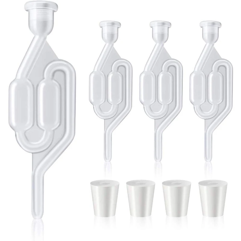 Fermentation Airlock,Brewing Airlock Wine Airlock Beer Airlock with Rubber Airlock Stopper Plugs Airlock Twin Bubble Airloc
Fermentation Airlock,Brewing Airlock Wine Airlock Beer Airlock with Rubber Airlock Stopper Plugs Airlock Twin Bubble Airloc