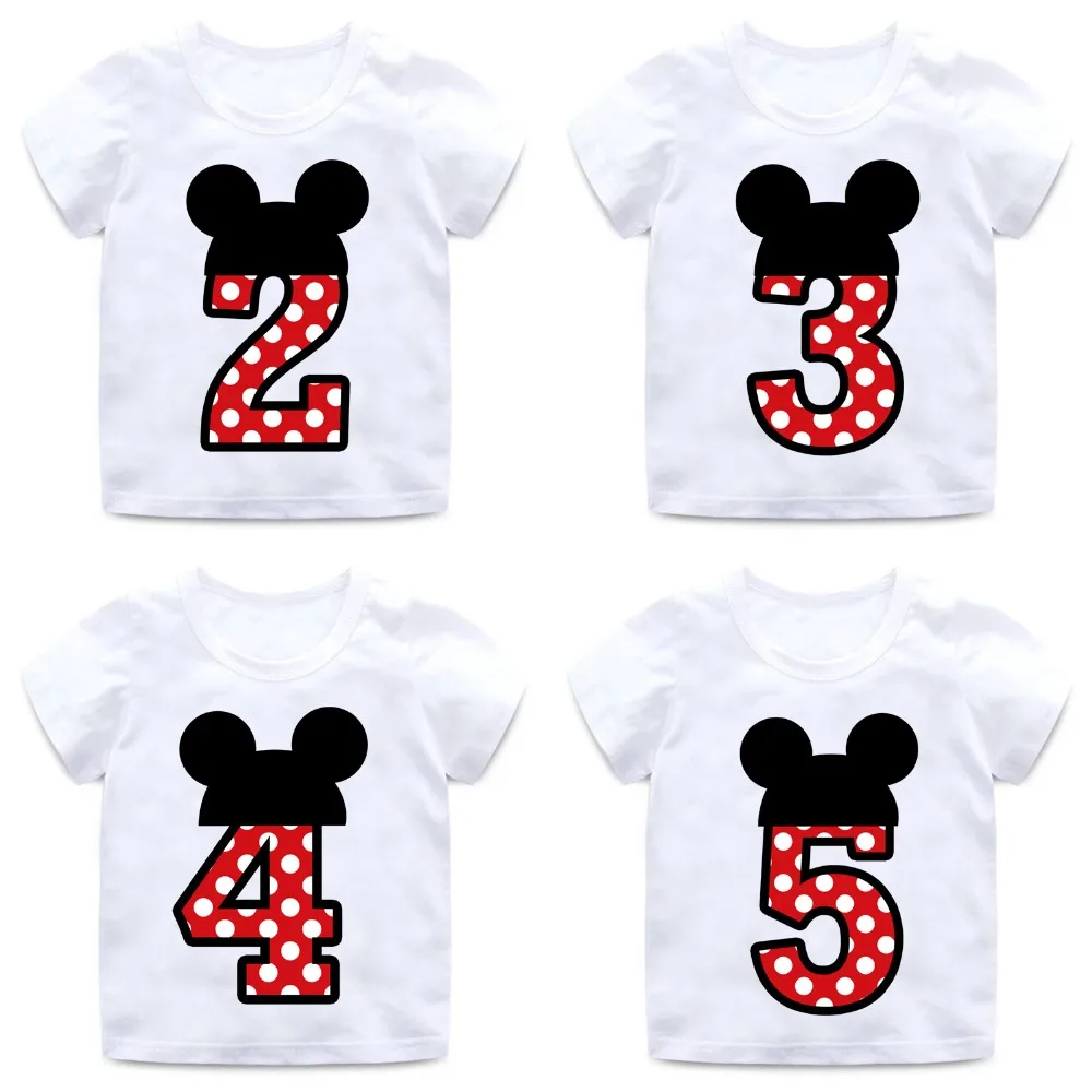 Boys and Girls Happy Birthday Number 1-9 Letter Print T shirt Enfant Summer White T-shirt Kids Funny Birthday Present
Boys and Girls Happy Birthday Number 1-9 Letter Print T shirt Enfant Summer White T-shirt Kids Funny Birthday Present