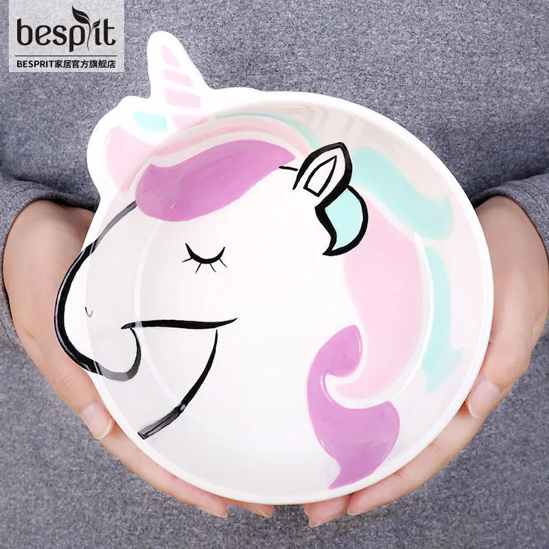 Ins Cartoon Unicorn Ceramic Bowl Plate Household Personality Creative Plate Bowl Tableware Noodle Dish Fruit Plate Serving Tray
Ins Cartoon Unicorn Ceramic Bowl Plate Household Personality Creative Plate Bowl Tableware Noodle Dish Fruit Plate Serving Tray