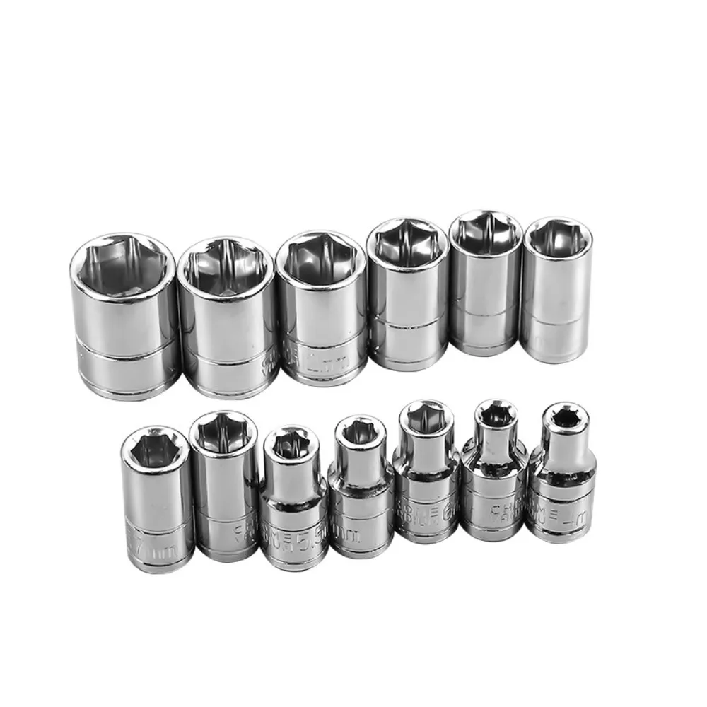 1/4 Socket Wrench Head Sleeve Double EndHand Tools Auto Repair Tool Casing Removal Tool Cart Standard 4-14 Mm Ratchet Wrench Use
1/4 Socket Wrench Head Sleeve Double EndHand Tools Auto Repair Tool Casing Removal Tool Cart Standard 4-14 Mm Ratchet Wrench Use