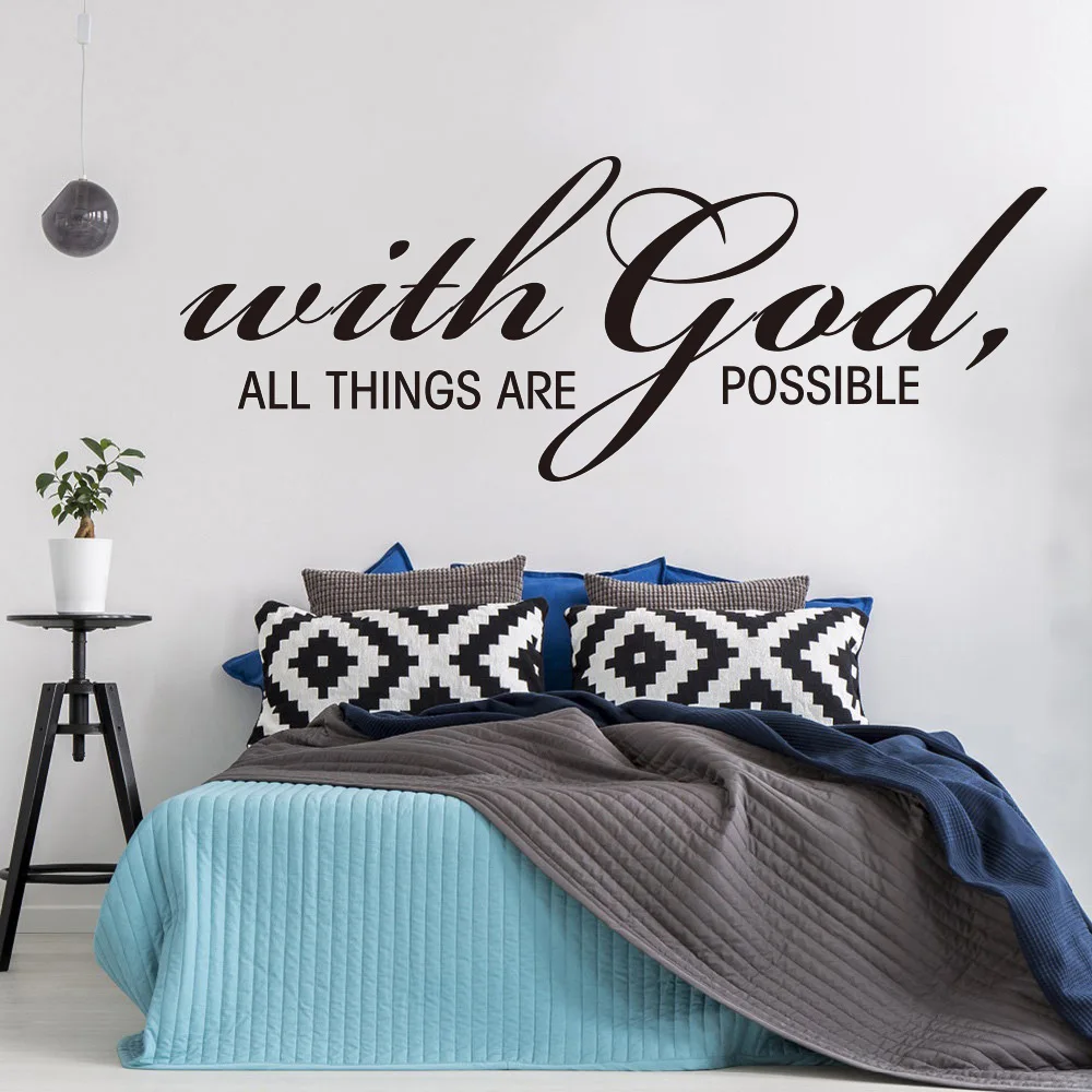 With God All Things Are Possible Quote Wall Sticker Bedroom Living Room God Religion Jesus Quote Wall Decal Vinyl Home Decor
With God All Things Are Possible Quote Wall Sticker Bedroom Living Room God Religion Jesus Quote Wall Decal Vinyl Home Decor