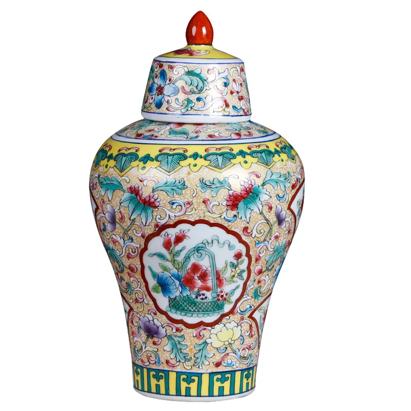 New Chinese Style American Famille Rose Porcelain Vase Decoration Jar Living Room Wine Cabinet Decoration Ornaments
New Chinese Style American Famille Rose Porcelain Vase Decoration Jar Living Room Wine Cabinet Decoration Ornaments
