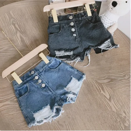 Kids Girl Short Jeans Pants Baby Girls Ripped Jeans Shorts Fashion Children Buttons Cowboy Hot Pants 2-8 Years Baby Girl Clothes
Kids Girl Short Jeans Pants Baby Girls Ripped Jeans Shorts Fashion Children Buttons Cowboy Hot Pants 2-8 Years Baby Girl Clothes