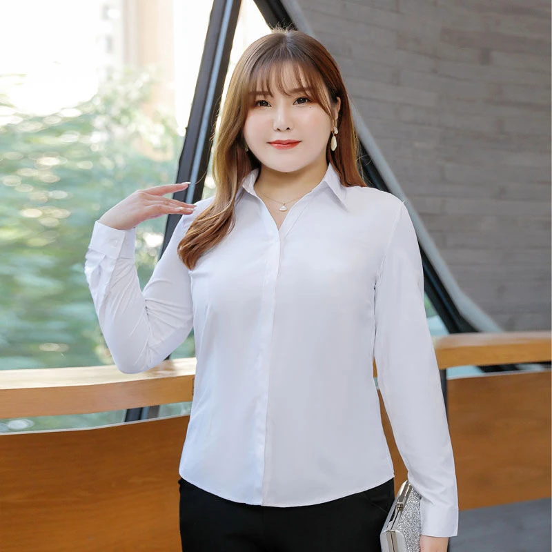 White office blouse for women, work clothes, large size, work clothes, summer, short sleeve, fashion, 5XL 6XL 7XL 8XL
White office blouse for women, work clothes, large size, work clothes, summer, short sleeve, fashion, 5XL 6XL 7XL 8XL