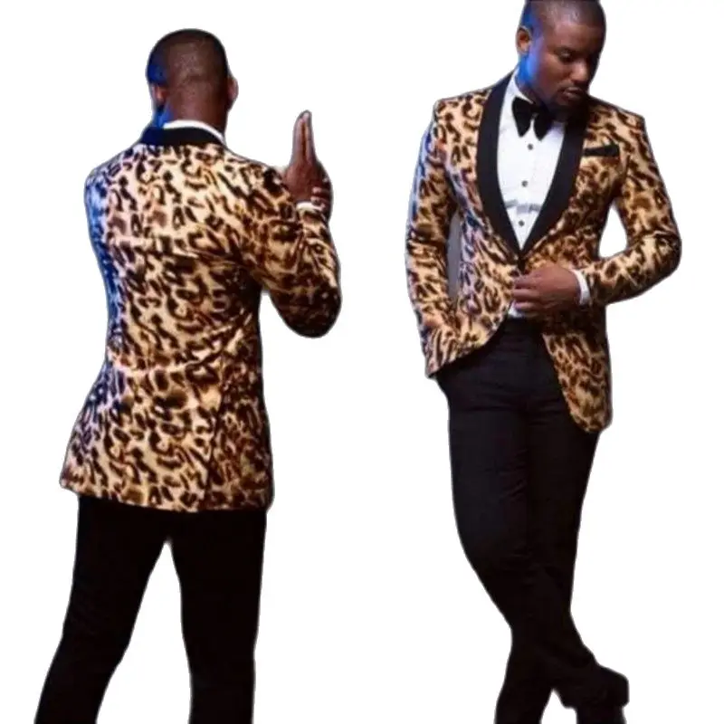 Handsome Leopard Pattern One Button Groom Tuxedos Shawl Collar Men's Evening Dress Toast Business Suits (Jacket+Pants+Tie) W:412
Handsome Leopard Pattern One Button Groom Tuxedos Shawl Collar Men's Evening Dress Toast Business Suits (Jacket+Pants+Tie) W:412