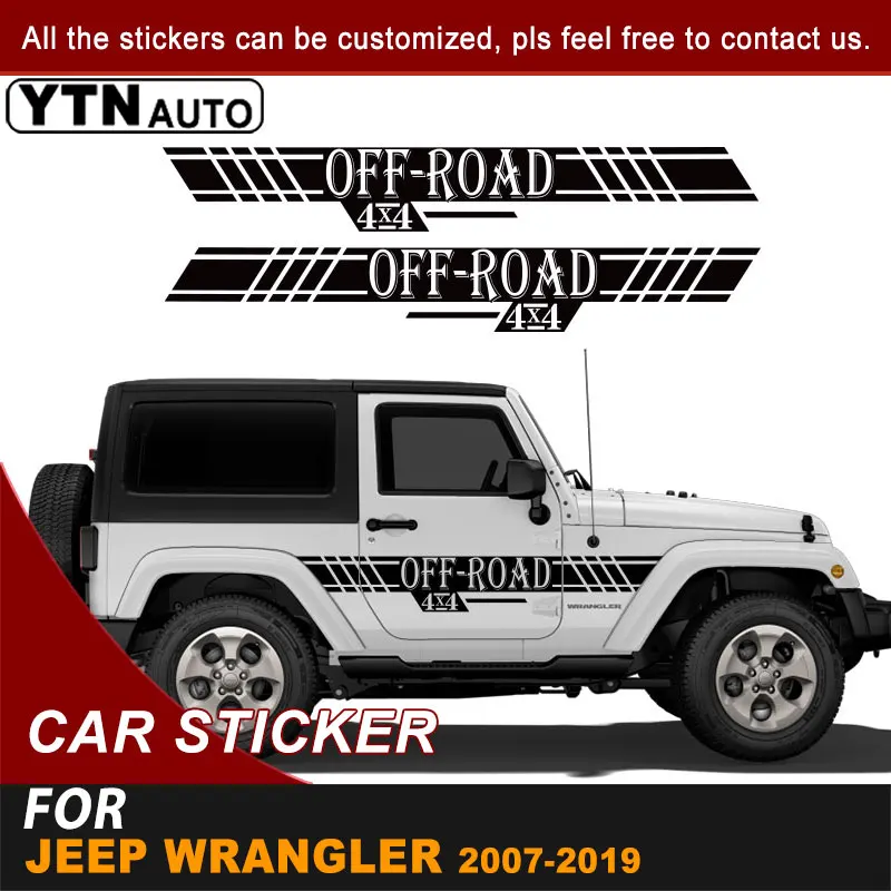 Side Door Body Car Sticker For Jeep Wrangler Rubicon 2007-2014 2015 2016 2017 2018 2019 4x4 Off Road Stripe Graphic Vinyl Decals
Side Door Body Car Sticker For Jeep Wrangler Rubicon 2007-2014 2015 2016 2017 2018 2019 4x4 Off Road Stripe Graphic Vinyl Decals