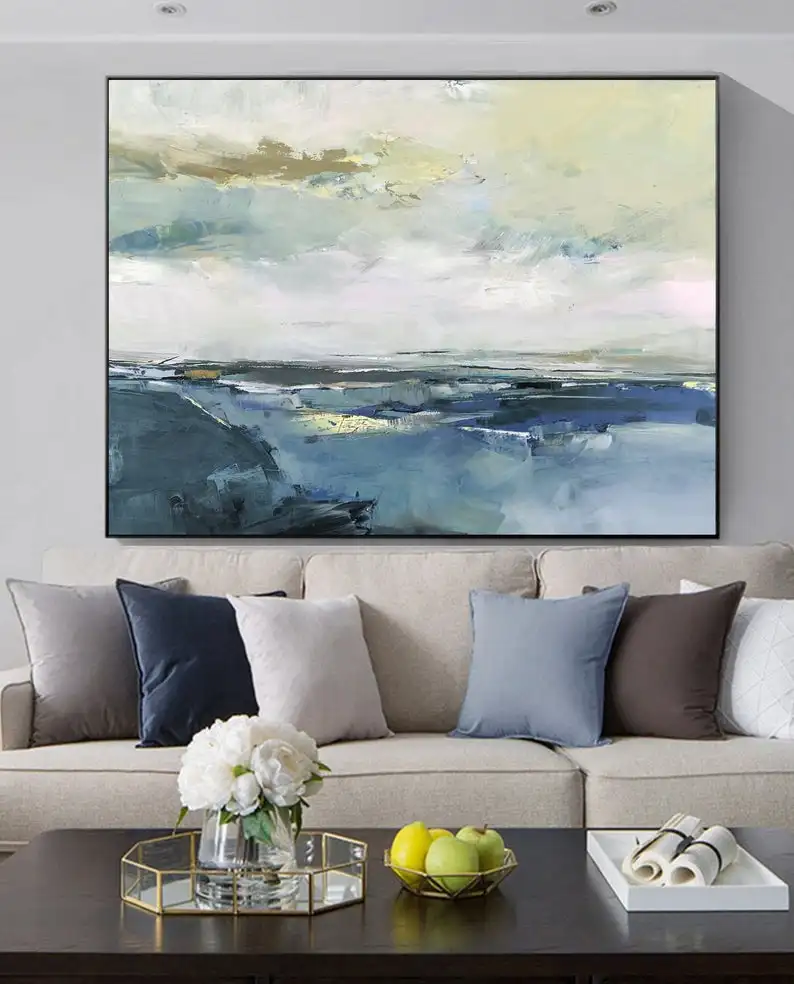Coastal Landscape Abstract Canvas Painting,Sky Landscape Painting,Blue Gray Painting,Large White Abstract Art Painting On Canvas
Coastal Landscape Abstract Canvas Painting,Sky Landscape Painting,Blue Gray Painting,Large White Abstract Art Painting On Canvas
