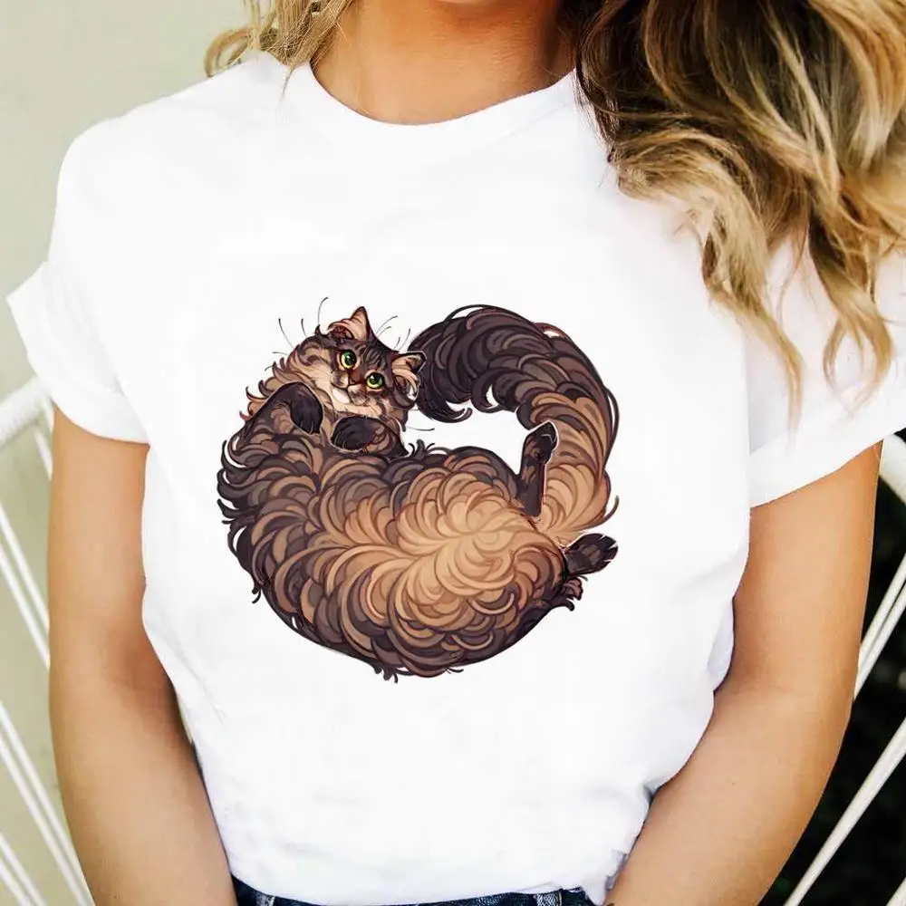 Ladies Loose Size T Shirt Female Fashion Graphic Casual Tops Tee Women Summer Short Sleeve Floral Flower Cat Print T-shirts
Ladies Loose Size T Shirt Female Fashion Graphic Casual Tops Tee Women Summer Short Sleeve Floral Flower Cat Print T-shirts