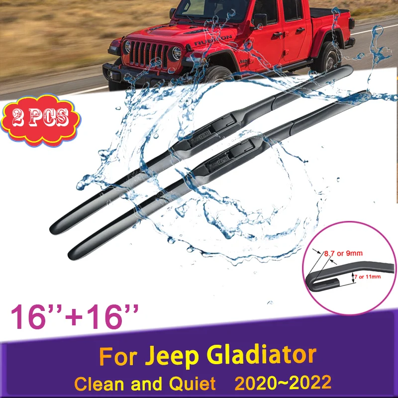 Car Wiper Blades for Jeep Gladiator JT 2020 2021 2022 Front Windshield Frameless Silent Snow Scraping Rain Rubber Accessories
Car Wiper Blades for Jeep Gladiator JT 2020 2021 2022 Front Windshield Frameless Silent Snow Scraping Rain Rubber Accessories
