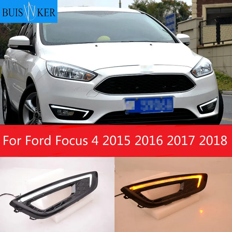 1set For Ford Focus 4 2015 2016 2017 2018 LED DRL Daytime Running Light Daylight Fog light Waterproof car Styling
1set For Ford Focus 4 2015 2016 2017 2018 LED DRL Daytime Running Light Daylight Fog light Waterproof car Styling