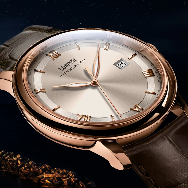 Switzerland Lobinni Business Men Mechanical Watch For Men Wristwatch Clock Sapphire часы механика мужские 50M Waterproof 14003
Switzerland Lobinni Business Men Mechanical Watch For Men Wristwatch Clock Sapphire часы механика мужские 50M Waterproof 14003