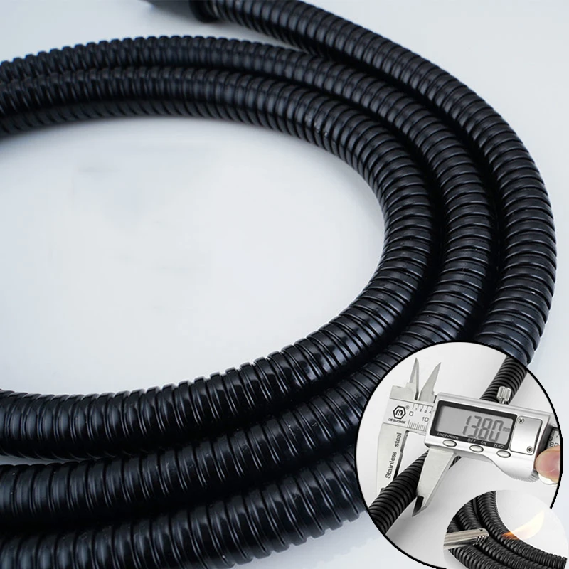 Black 1.5M Stainless steel Shower Head Hose Bathroom Encryption Shower Hose Water Pipe Fittings Replacement Soft Water Pipe
Black 1.5M Stainless steel Shower Head Hose Bathroom Encryption Shower Hose Water Pipe Fittings Replacement Soft Water Pipe