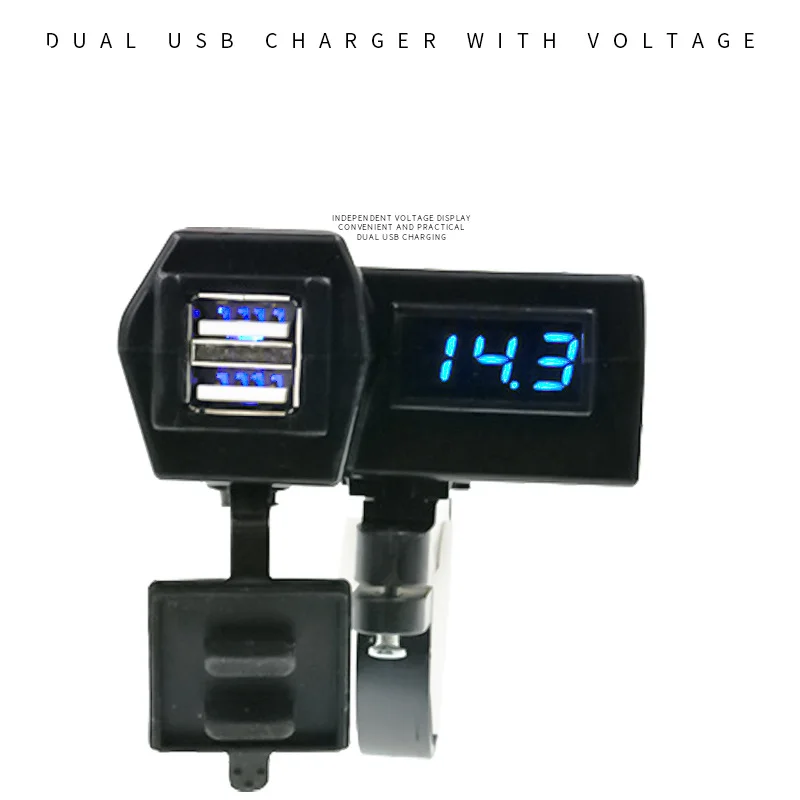 6-24V Universal Motorcycle Multifunctional Dual USB Charger Socket adapter With Voltmeter For ATV UTV Moped Scooter Dirt Bike
6-24V Universal Motorcycle Multifunctional Dual USB Charger Socket adapter With Voltmeter For ATV UTV Moped Scooter Dirt Bike