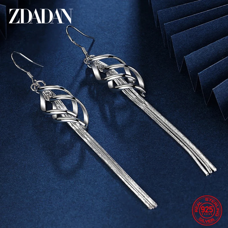ZDADAN 925 Sterling Silver Twisted Earrings For Women Fashion Jewelry Accessories Wholesale
ZDADAN 925 Sterling Silver Twisted Earrings For Women Fashion Jewelry Accessories Wholesale