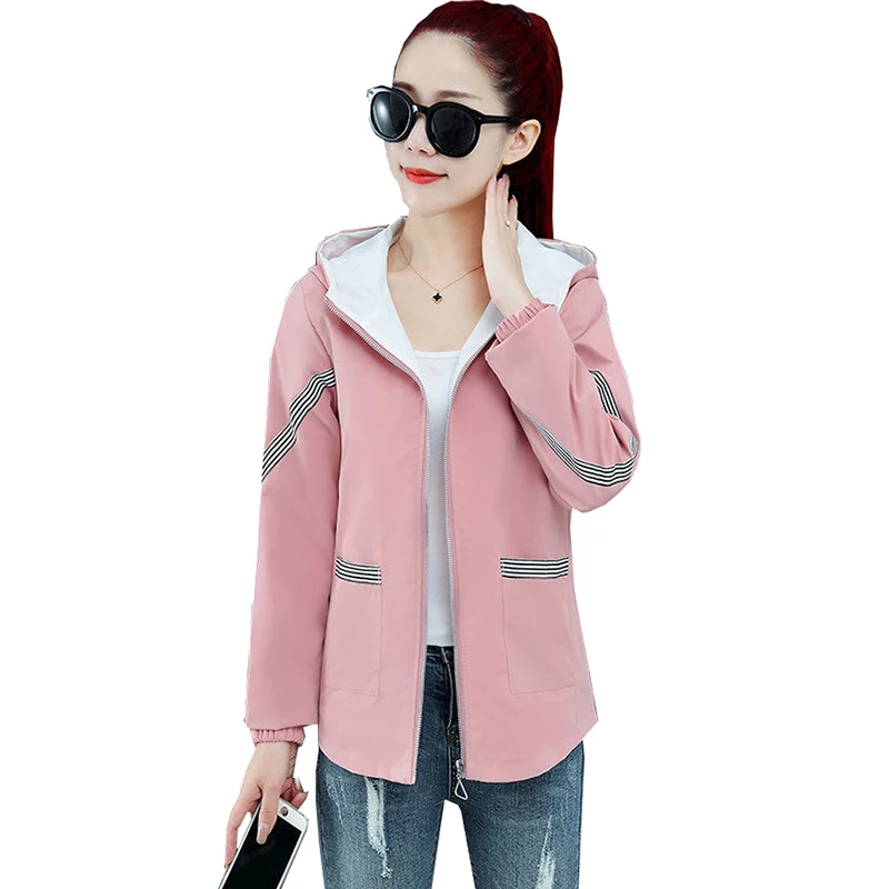 2023 New Spring Autumn Jackets Women Korean Loose Windbreaker Short Outerwear Female Hooded Long-Sleeved Jacket Lady
2023 New Spring Autumn Jackets Women Korean Loose Windbreaker Short Outerwear Female Hooded Long-Sleeved Jacket Lady