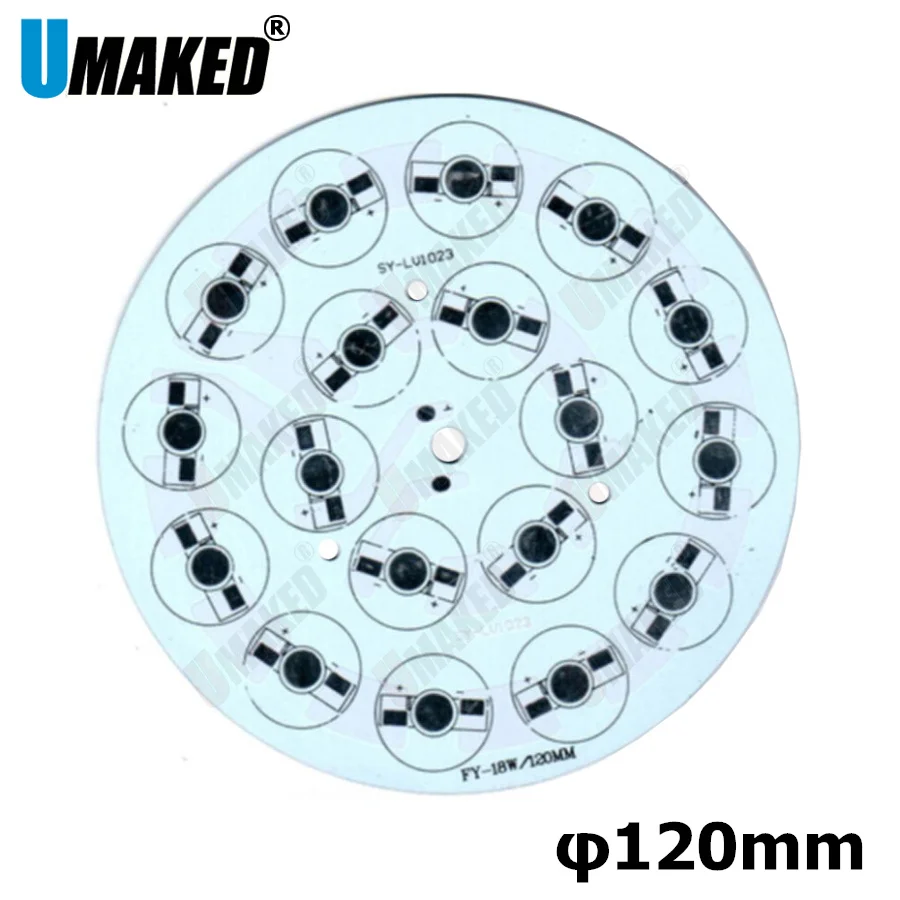 1pc 120mm led PCB plate board,7w 9w 12w 15w 18w round shape aluminum plate base, led panel board, DIY for lawn lamp floodlight
1pc 120mm led PCB plate board,7w 9w 12w 15w 18w round shape aluminum plate base, led panel board, DIY for lawn lamp floodlight
