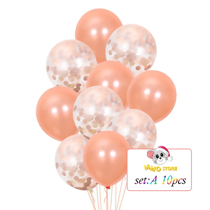 10pcs Rose Gold Balloons Metal Paper Sequin Latex Balloon Baby Shower Happy Birthday Wedding Party Decor Inflatable Helium Ball
10pcs Rose Gold Balloons Metal Paper Sequin Latex Balloon Baby Shower Happy Birthday Wedding Party Decor Inflatable Helium Ball