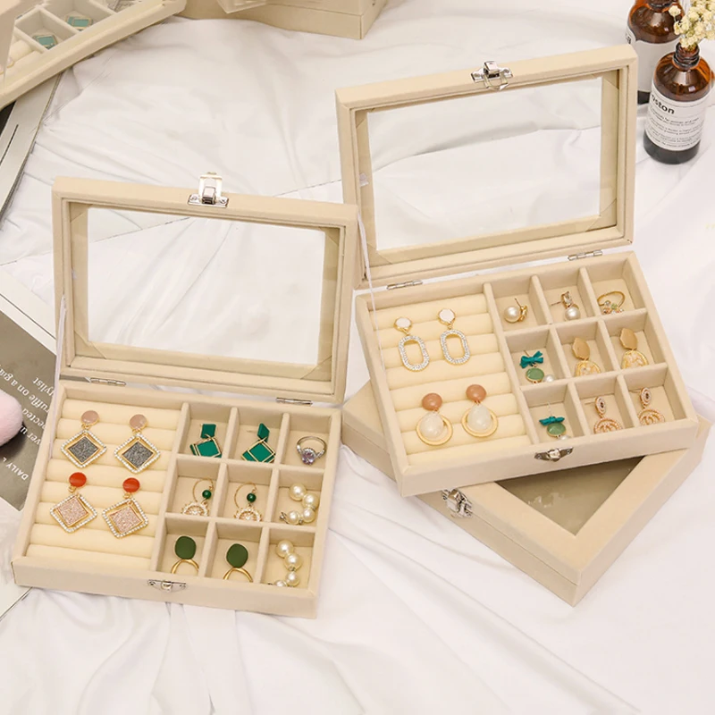 Jewelry Storage Box Ring Necklace Earrings Bracelet Storage Box Simple Dustproof Multifunctional Flannel Jewelry Finishing Box
Jewelry Storage Box Ring Necklace Earrings Bracelet Storage Box Simple Dustproof Multifunctional Flannel Jewelry Finishing Box