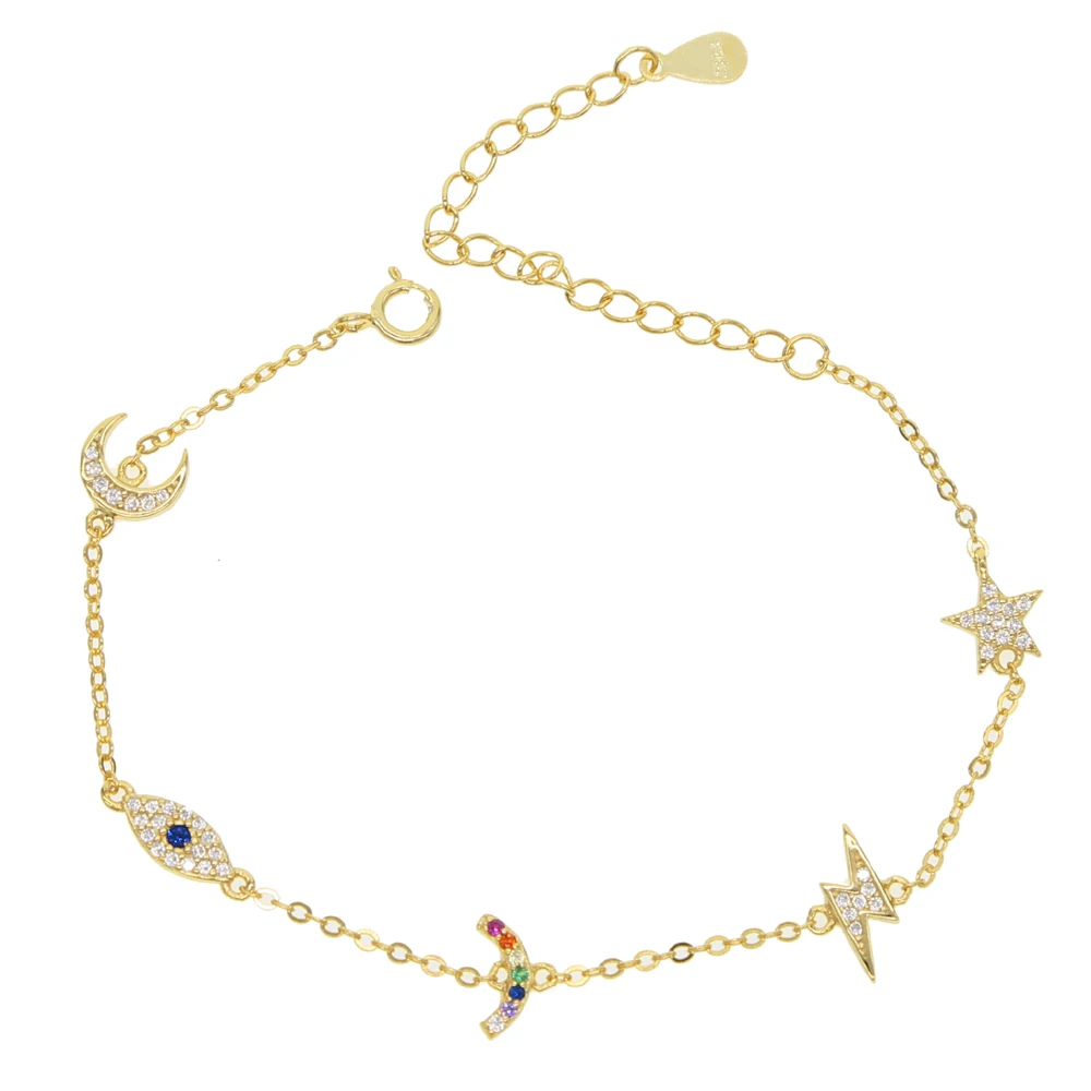 delicate tiny handmade various charm evil eye rainbow cz bracelet 925 sterling silver minimalist dainty jewelry
delicate tiny handmade various charm evil eye rainbow cz bracelet 925 sterling silver minimalist dainty jewelry