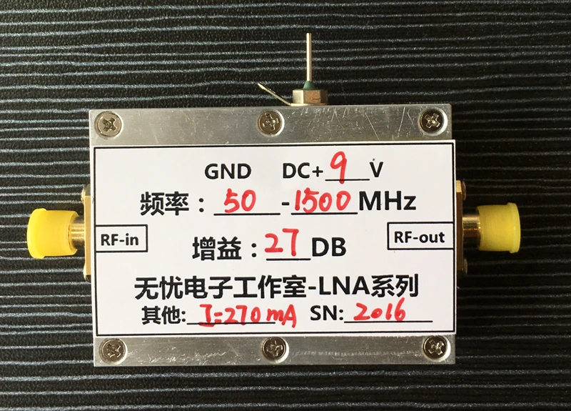 50-1500MHz 27DB 0.5w Power Amplifier Linear Amplifier Broadband RF Power Amplifier
50-1500MHz 27DB 0.5w Power Amplifier Linear Amplifier Broadband RF Power Amplifier