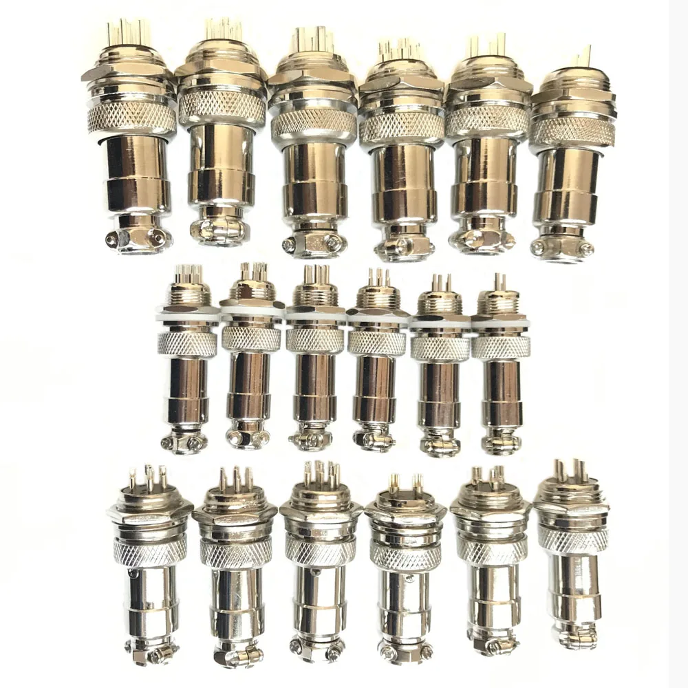 1Set GX12 GX16 GX20 Circular Silver Aviation Socket Plug 2/3/4/5/6/7 Pin Wire Terminal Male+Female Panel Connector Free Shipping
1Set GX12 GX16 GX20 Circular Silver Aviation Socket Plug 2/3/4/5/6/7 Pin Wire Terminal Male+Female Panel Connector Free Shipping