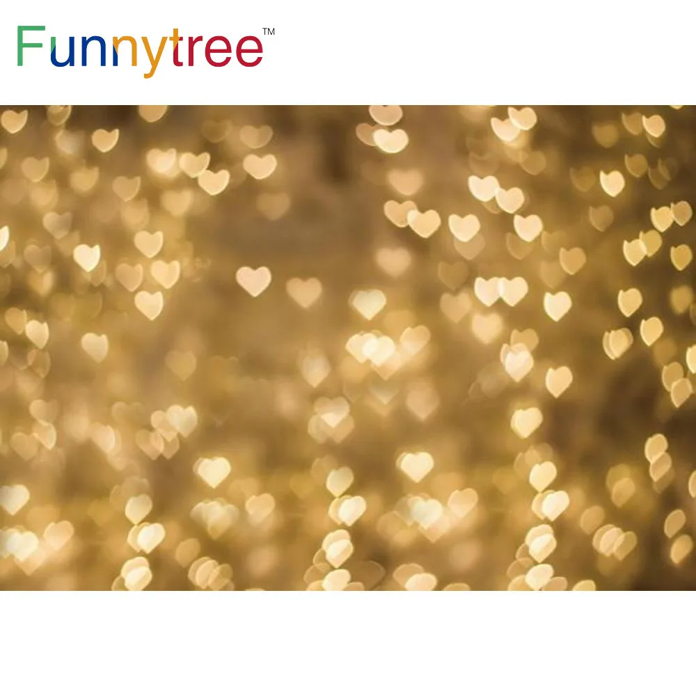 Funnytree Heart Lights Wedding Bokeh Backdrop Gold Valentine's Day Party Banner Photography Props Photo Studio Background
Funnytree Heart Lights Wedding Bokeh Backdrop Gold Valentine's Day Party Banner Photography Props Photo Studio Background