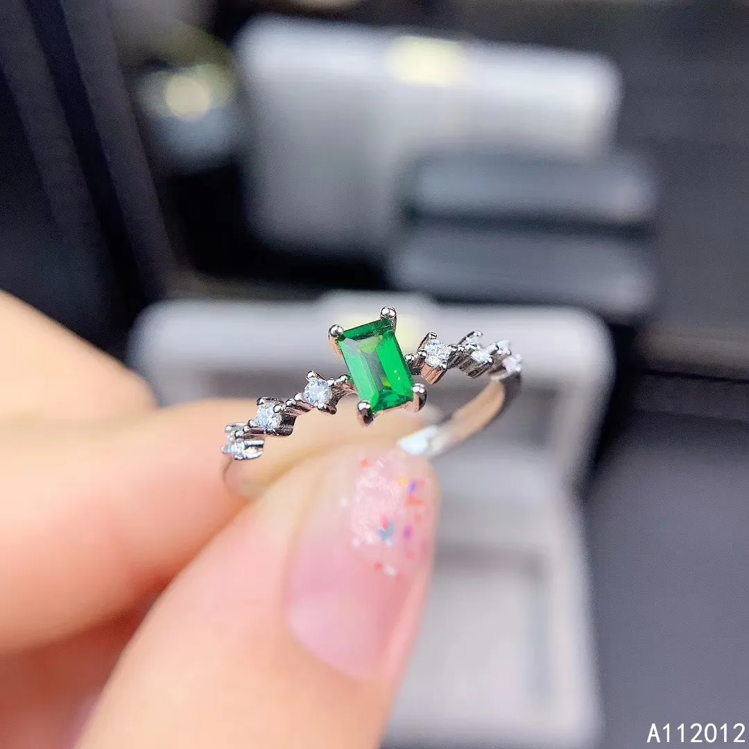KJJEAXCMY fine jewelry S925 sterling silver inlaid natural Diopside girl popular adjustable ring support test Chinese style
KJJEAXCMY fine jewelry S925 sterling silver inlaid natural Diopside girl popular adjustable ring support test Chinese style