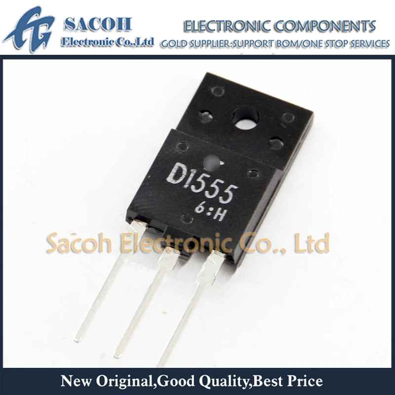 New Original 10PCS/Lot 2SD1555 D1555 or 2SD1556 D1556 or 2SD1554 D1554 TO-3PF 5A 1500V Silicon NPN Power Transistors
New Original 10PCS/Lot 2SD1555 D1555 or 2SD1556 D1556 or 2SD1554 D1554 TO-3PF 5A 1500V Silicon NPN Power Transistors