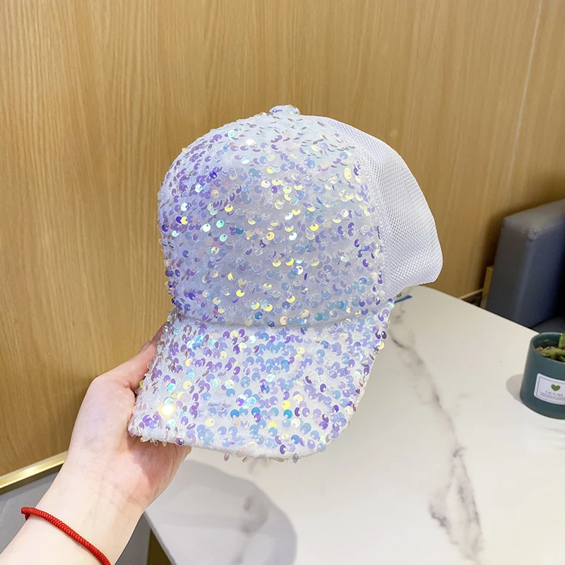 Sequined Hat Ladies Summer Outdoor Sun Hats Black Dazzling Mesh Breathable Baseball Caps Street Trend Lovers Cap
Sequined Hat Ladies Summer Outdoor Sun Hats Black Dazzling Mesh Breathable Baseball Caps Street Trend Lovers Cap