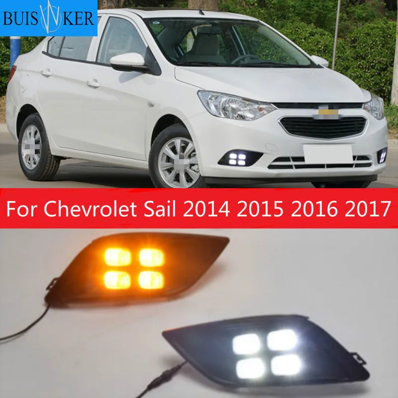 2pcs For Chevrolet Sail 2014 2015 2016 2017 DRL White Turn Signal Light Yellow Blue Fog Lamp Car LED Daytime Running Light
2pcs For Chevrolet Sail 2014 2015 2016 2017 DRL White Turn Signal Light Yellow Blue Fog Lamp Car LED Daytime Running Light
