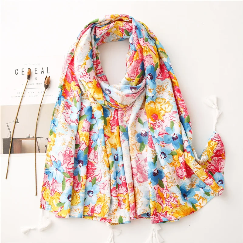 2020 New Ombre Flower Print Tassel Scarves And Shawls Floral Beach Scarf Wrap Hijab Free Shipping
2020 New Ombre Flower Print Tassel Scarves And Shawls Floral Beach Scarf Wrap Hijab Free Shipping