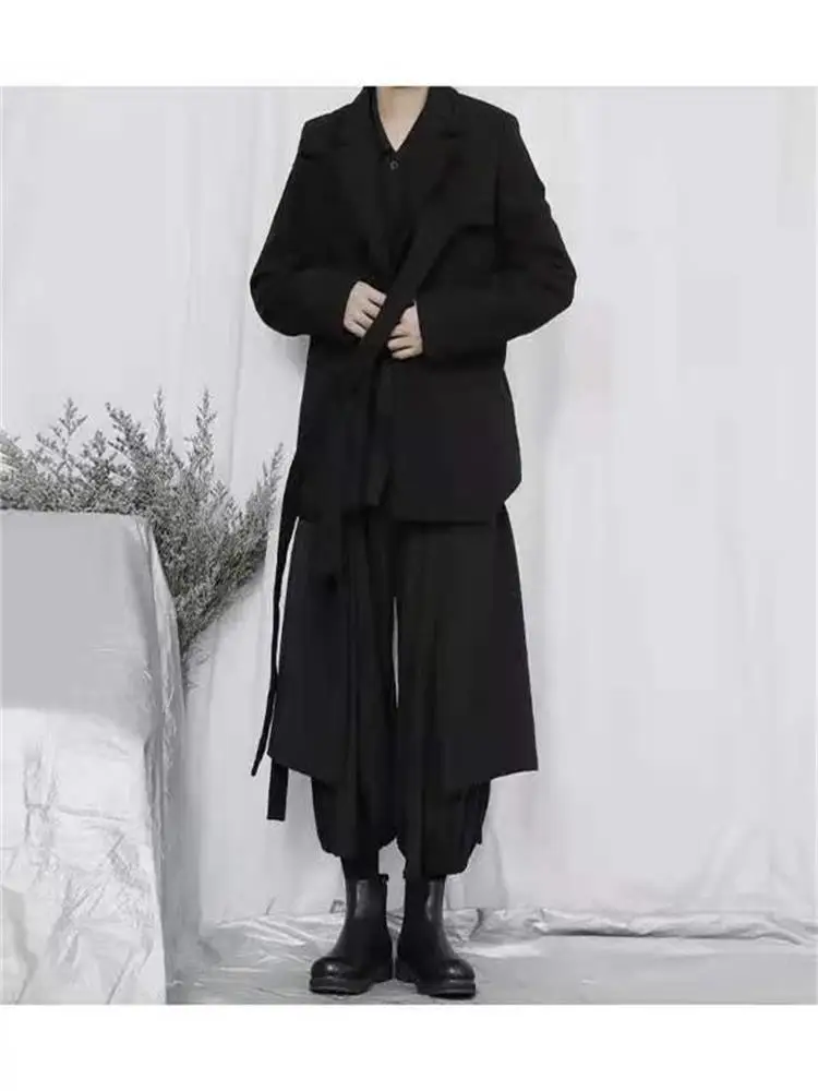 Men's Spring Classic Black New Suit Men's Jacket Asymmetric Ribbon Design Loose Casual Large Size Suit Jacket
Men's Spring Classic Black New Suit Men's Jacket Asymmetric Ribbon Design Loose Casual Large Size Suit Jacket