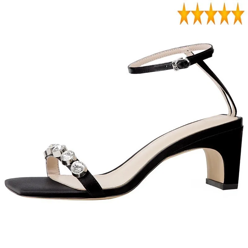 Summer Square Women Street Rome Peep Toe Mid Heel Shoes Fashion Diamond Ankle Strap Buckle Office Lady Sandals
Summer Square Women Street Rome Peep Toe Mid Heel Shoes Fashion Diamond Ankle Strap Buckle Office Lady Sandals