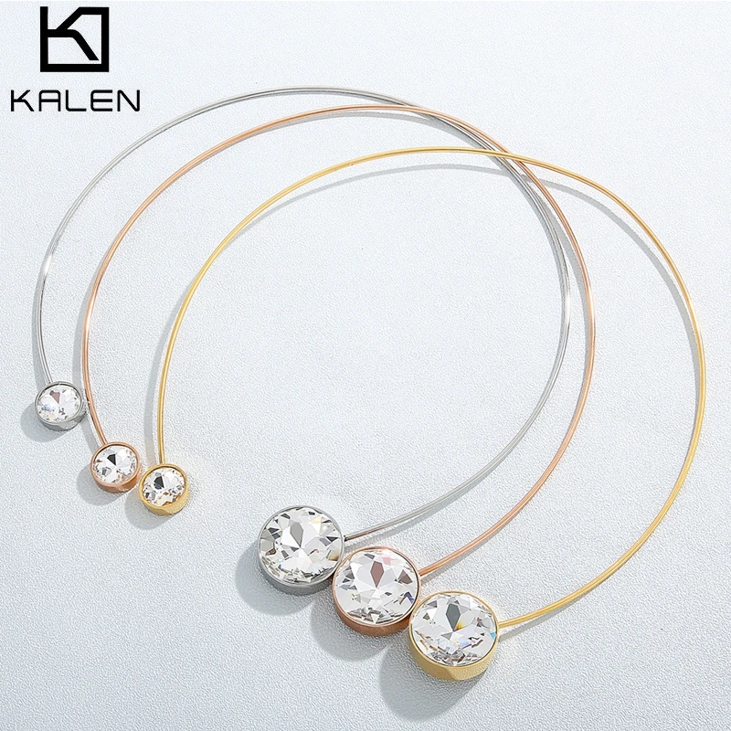 KALEN Elegant Zircon Choker Necklace Clavicle Chain Fashion Necklace For Women Wedding Jewelry Collar Necklaces Maxi Chokers
KALEN Elegant Zircon Choker Necklace Clavicle Chain Fashion Necklace For Women Wedding Jewelry Collar Necklaces Maxi Chokers