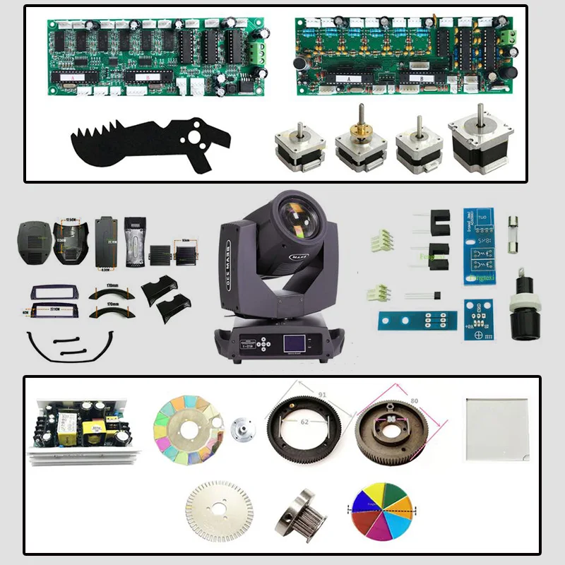 Spare Parts for 7R 230w 5R 200w Stage Beam Moving Light Color Wheel / Gobo / Prism
Spare Parts for 7R 230w 5R 200w Stage Beam Moving Light Color Wheel / Gobo / Prism
