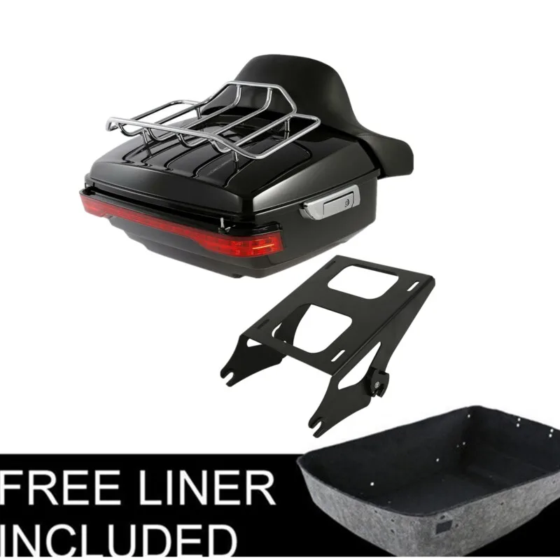 Motorcycle King Pack Trunk Pad Mount Rack & LED Tail Light For Harley Tour Pak Touring Electra Glide 14-21
Motorcycle King Pack Trunk Pad Mount Rack & LED Tail Light For Harley Tour Pak Touring Electra Glide 14-21