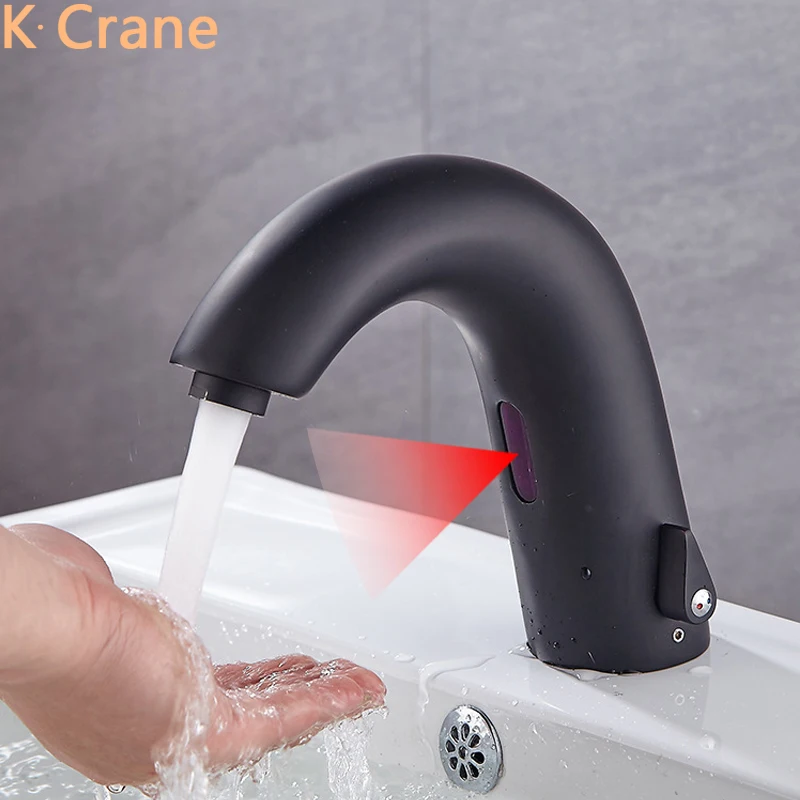 Rose Gold Infrared Motion Sensor Faucet Bathroom Smart Touchless Tap Hot Cold Mixer Black Kraan Basin Sink Automatic White Kraan
Rose Gold Infrared Motion Sensor Faucet Bathroom Smart Touchless Tap Hot Cold Mixer Black Kraan Basin Sink Automatic White Kraan