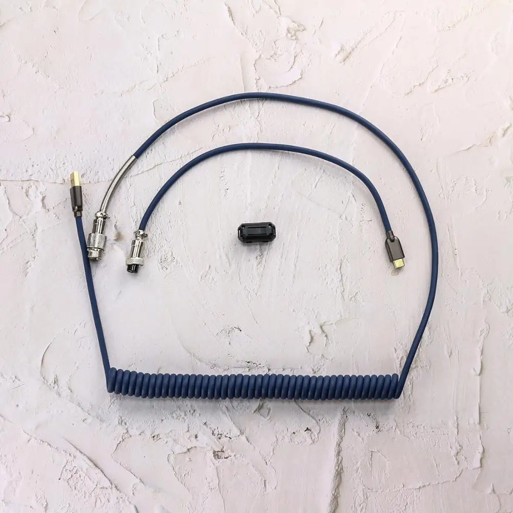 High Quality 5 Pin Type A to C Aviator Data Line 120cm Coiled Spring Cable For Keyboard Melody 96 KBD75
High Quality 5 Pin Type A to C Aviator Data Line 120cm Coiled Spring Cable For Keyboard Melody 96 KBD75