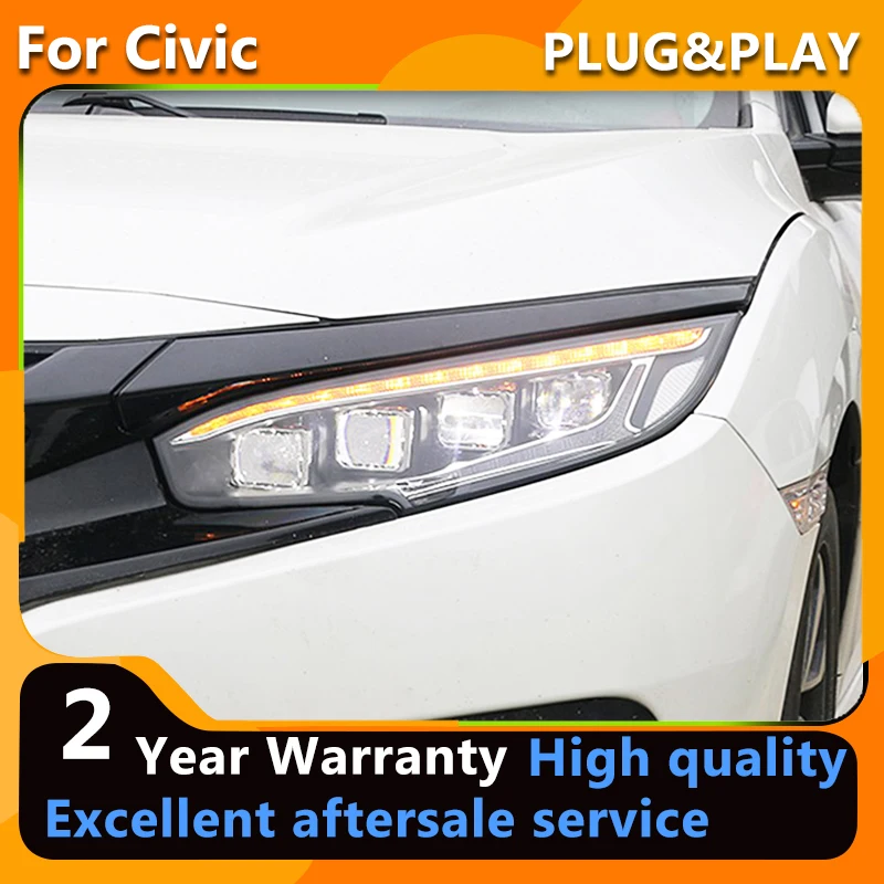YCYON For Honda Civic Headlights 2016-2019 New Civic X LED Headlight LED DRL Head light Low Beam Hight Beam Assembly
YCYON For Honda Civic Headlights 2016-2019 New Civic X LED Headlight LED DRL Head light Low Beam Hight Beam Assembly