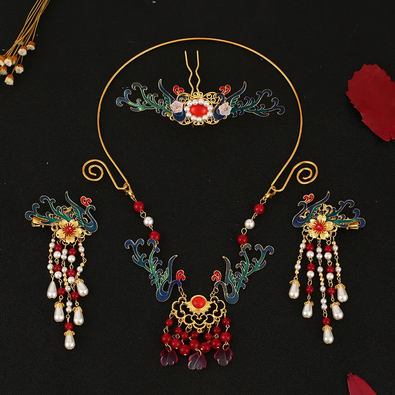 Luxurious Hanfu Ancient Style Hair Crown Hairpin Collar Headdress Tassel Suit Female Lucky Accessories
Luxurious Hanfu Ancient Style Hair Crown Hairpin Collar Headdress Tassel Suit Female Lucky Accessories