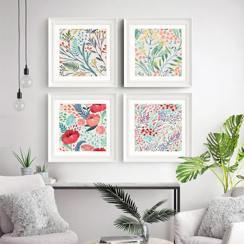 Watercolor Floral Botanical Poster Flower Wall Art Minimalist Canvas Print Painting Nordic Square Picture for Home Room Decor
Watercolor Floral Botanical Poster Flower Wall Art Minimalist Canvas Print Painting Nordic Square Picture for Home Room Decor